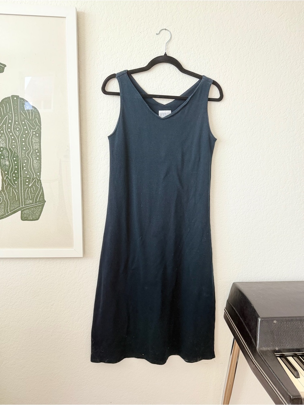 SMITH Sleeveless Black Women's Dress 100% cotton